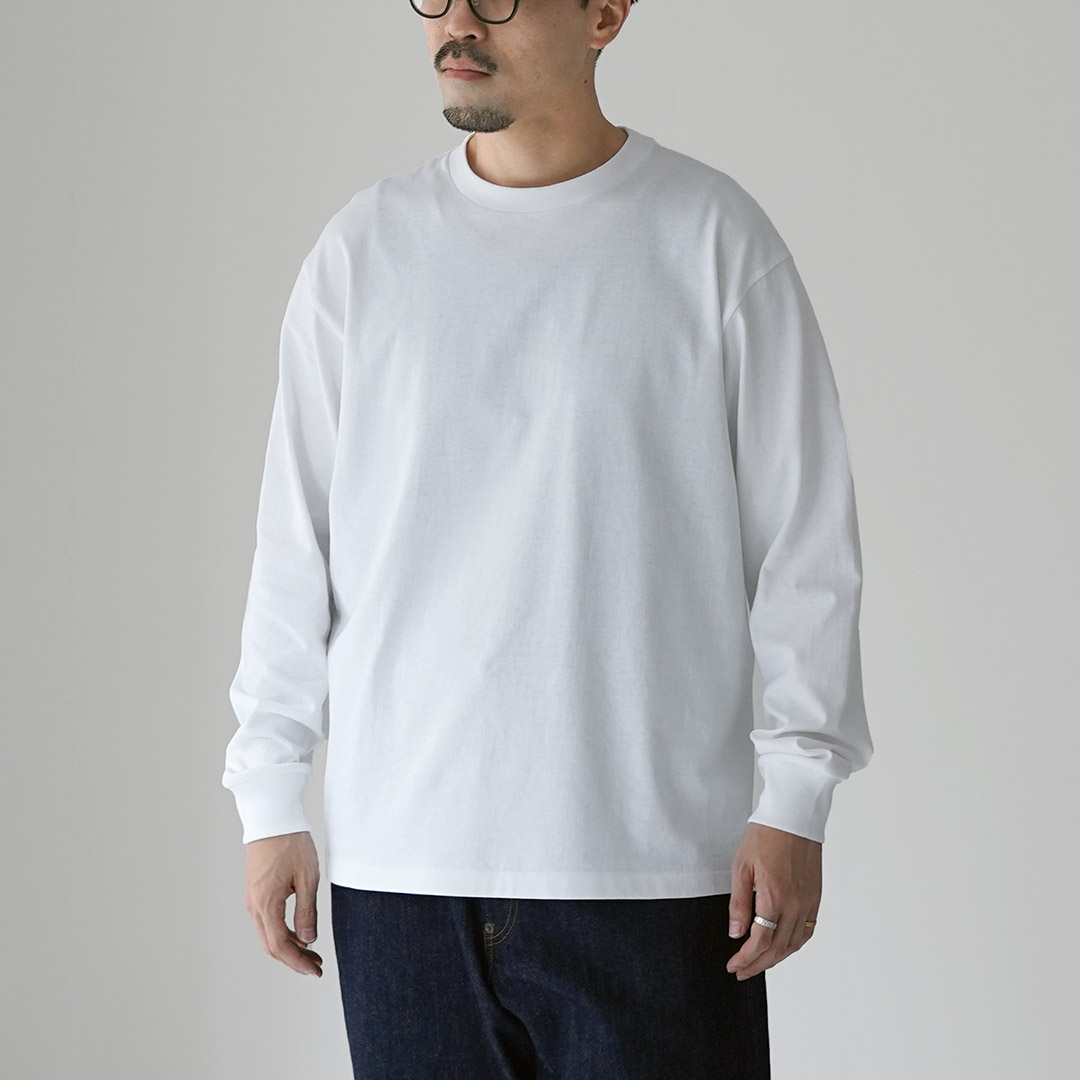 COTTON RESEARCH CLUB（コットン リサーチ クラブ） 6.6oz 長袖 丸胴Tシャツ / 無地 メンズ ロンT カットソー 日本製 |  | 01