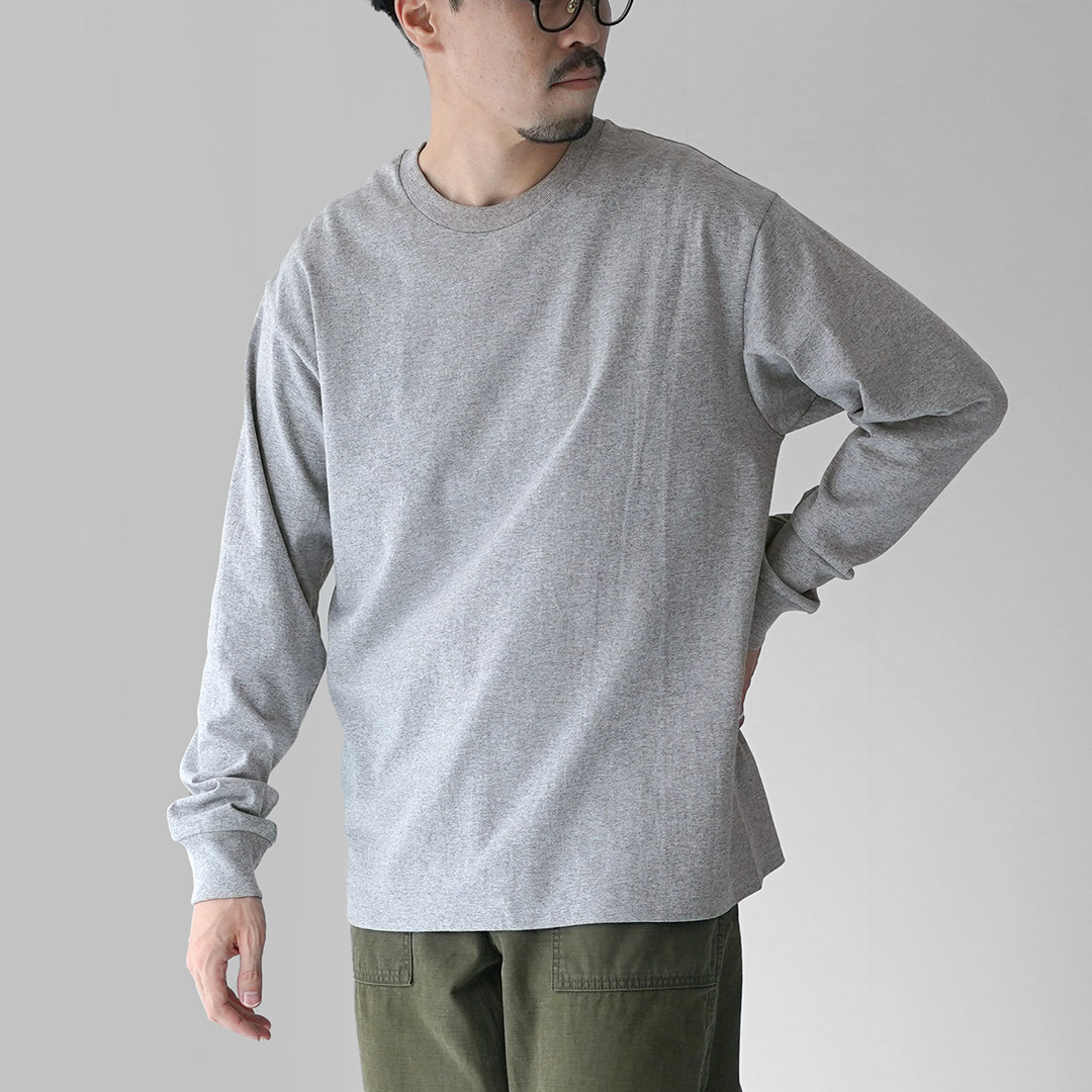 COTTON RESEARCH CLUB（コットン リサーチ クラブ） 6.6oz 長袖 丸胴Tシャツ / 無地 メンズ ロンT カットソー 日本製 |  | 02