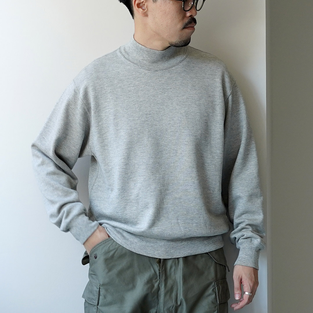 LIFiLL（リフィル） コットニー モックネック スウェット / メンズ トップス 長袖 インナー スーピマコットン 無地 | LIFiLL | 02