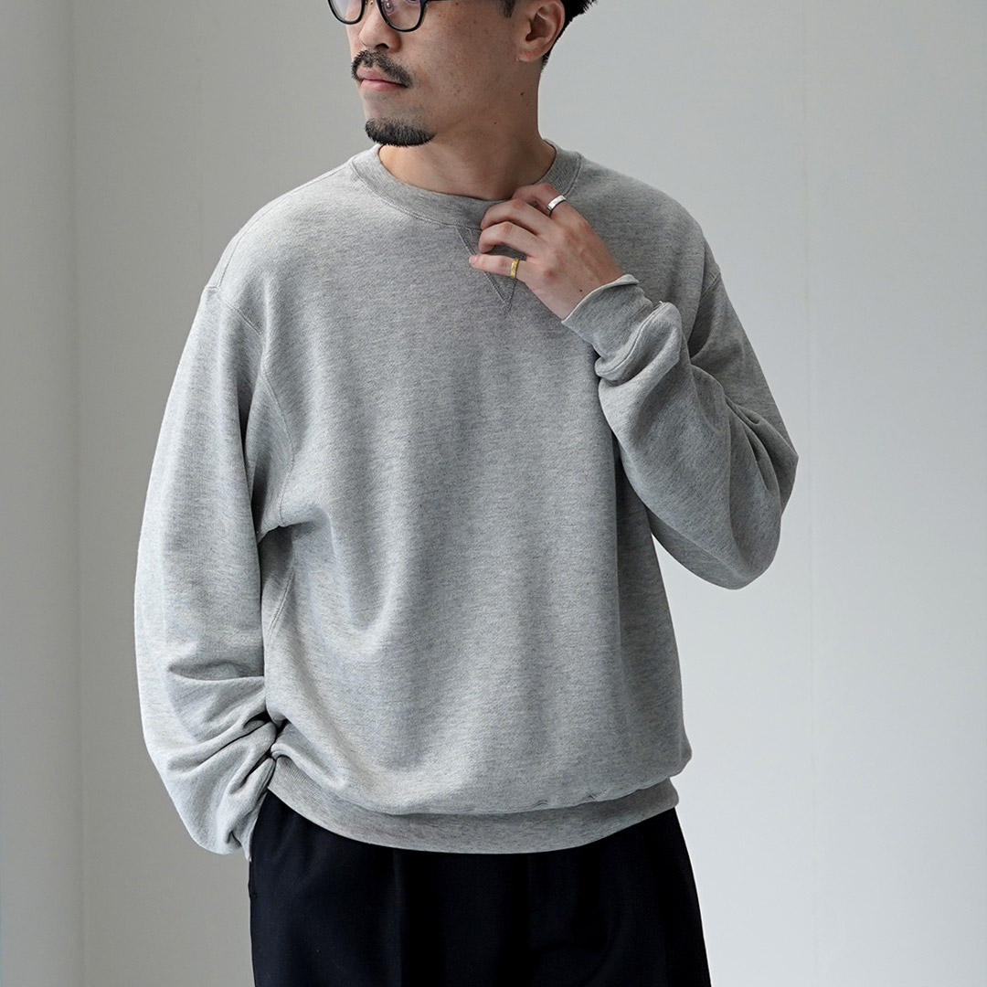 LIFiLL（リフィル） コットニー ベーシック スウェット / メンズ トップス 長袖 インナー スーピマコットン 無地 | LIFiLL | 01