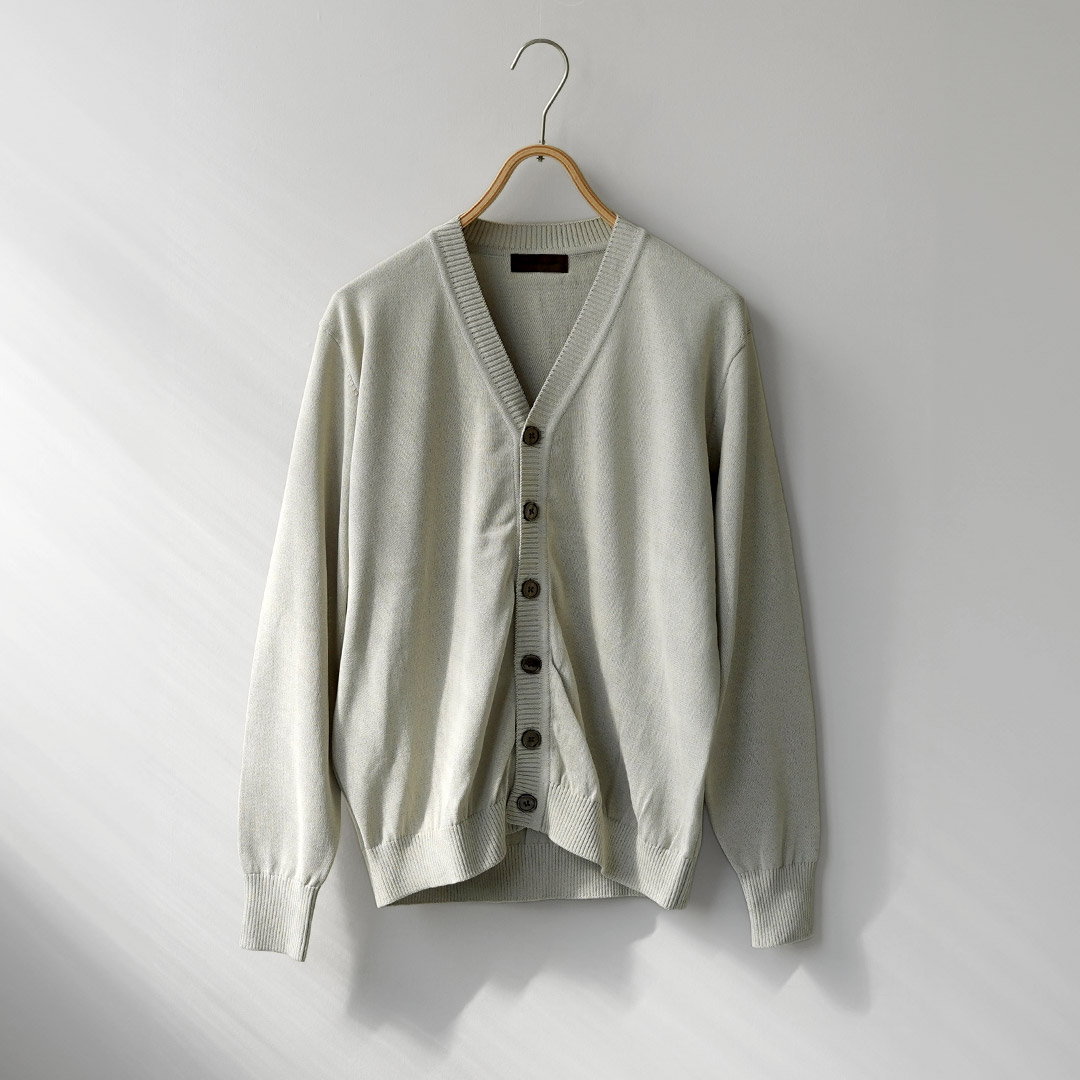 RINASCENTE（リナシェンテ） ハイブリッド ウォッシャブル ニットカーディガン 日本製 / メンズ サマーニット Vネック UVカット 夏 | Rinascente | 06