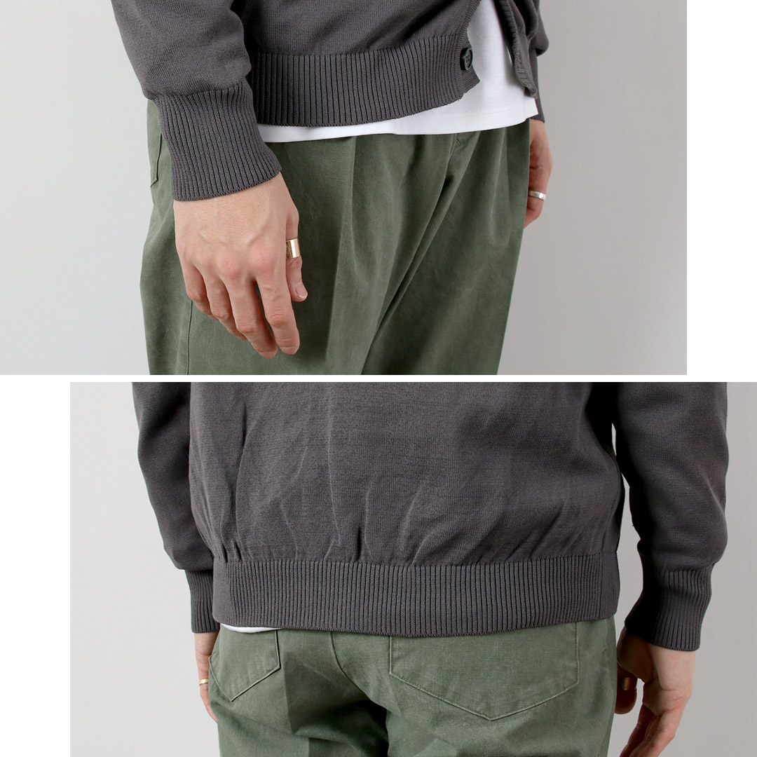 RINASCENTE（リナシェンテ） ハイブリッド ウォッシャブル ニットカーディガン 日本製 / メンズ サマーニット Vネック UVカット 夏 | Rinascente | 15