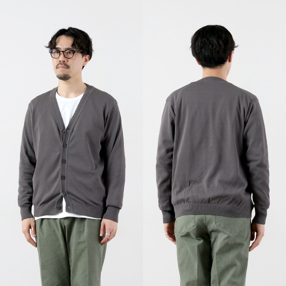 RINASCENTE（リナシェンテ） ハイブリッド ウォッシャブル ニットカーディガン 日本製 / メンズ サマーニット Vネック UVカット 夏 | Rinascente | 16