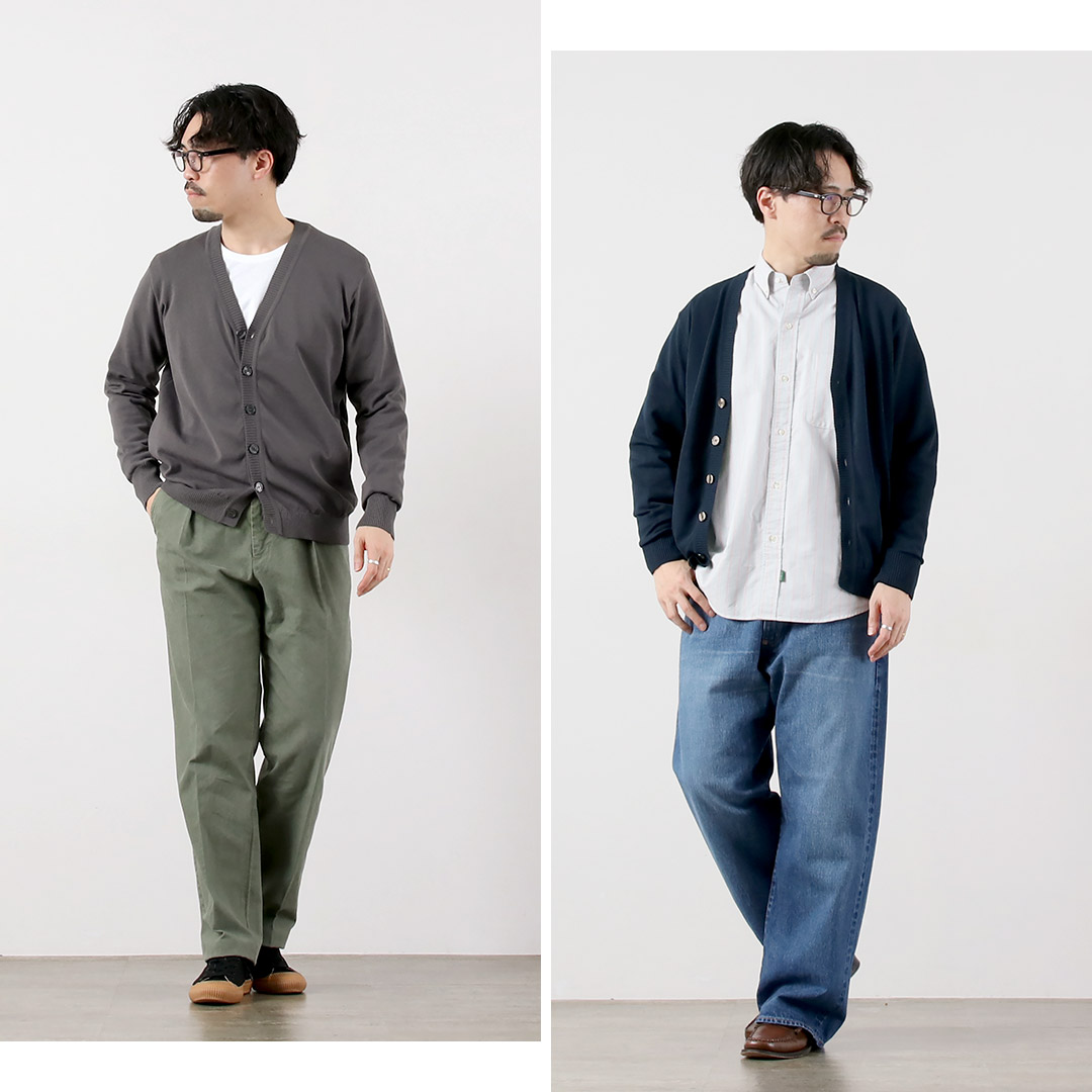 RINASCENTE（リナシェンテ） ハイブリッド ウォッシャブル ニットカーディガン 日本製 / メンズ サマーニット Vネック UVカット 夏 | Rinascente | 08