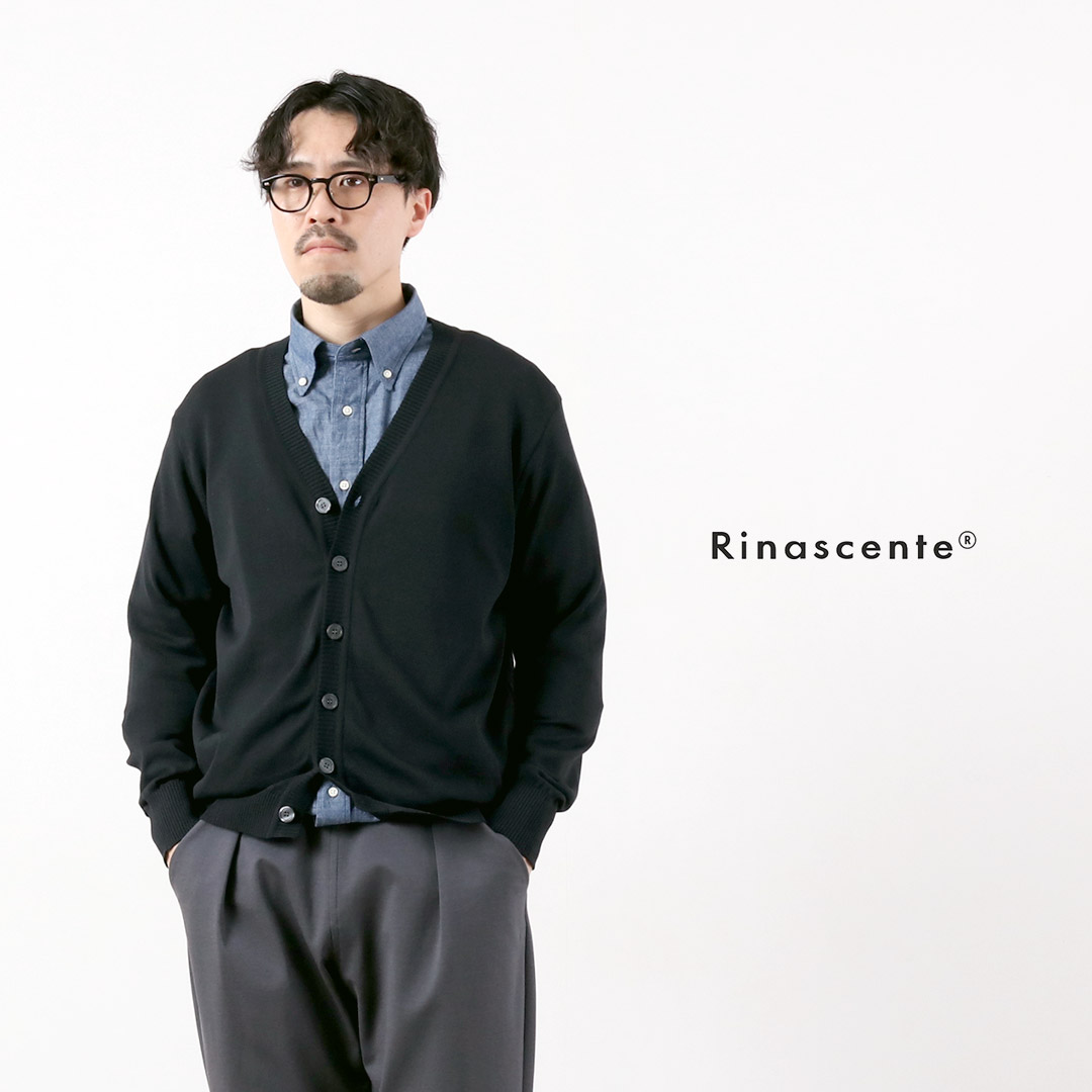 RINASCENTE（リナシェンテ） ハイブリッド ウォッシャブル ニットカーディガン 日本製 / メンズ サマーニット Vネック UVカット 夏 | Rinascente | 09