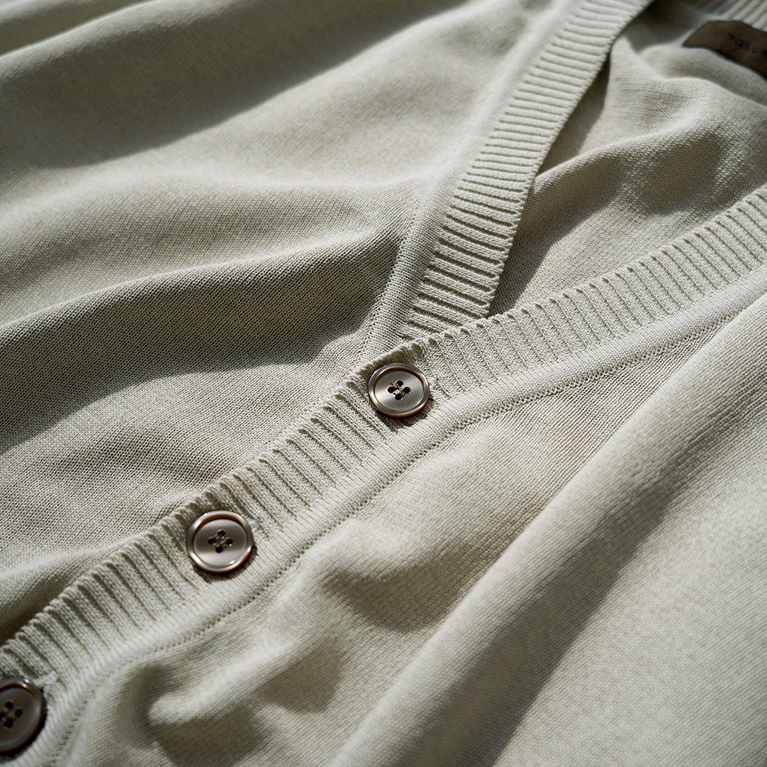 RINASCENTE（リナシェンテ） ハイブリッド ウォッシャブル ニットカーディガン 日本製 / メンズ サマーニット Vネック UVカット 夏 | Rinascente | 14