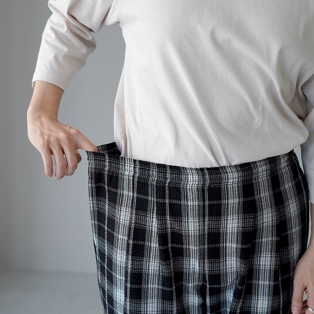 BURLAP OUTFITTER（バーラップアウトフィッター） シアサッカー チェック トラックパンツ / メンズ イージーパンツ |  | 11