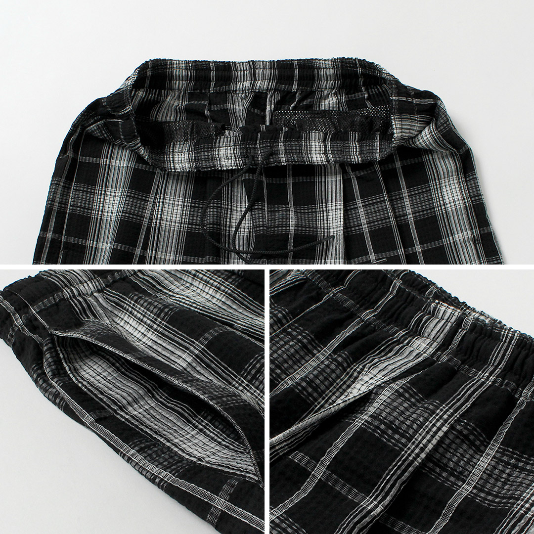 BURLAP OUTFITTER（バーラップアウトフィッター） シアサッカー チェック トラックパンツ / メンズ イージーパンツ |  | 15