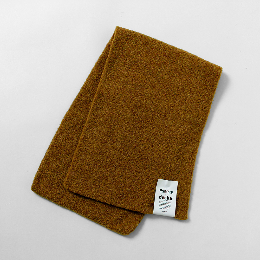 DECKA QUALITY SOCKS（デカ） 別注 アルパカ ニットスカーフ / メンズ マフラー 差し込みマフラー SHOWATABE | decka Quality socks | 02