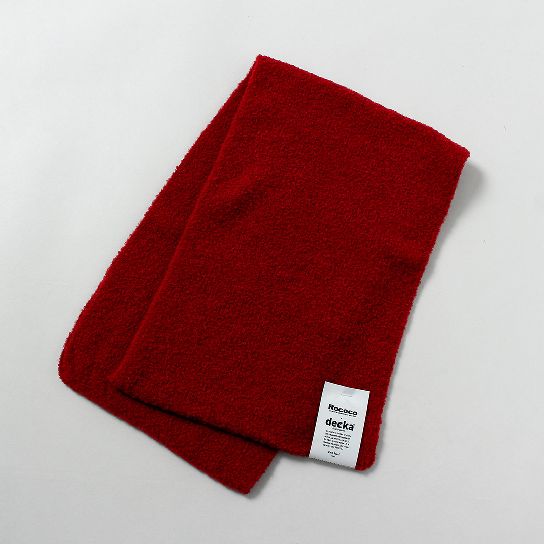 DECKA QUALITY SOCKS（デカ） 別注 アルパカ ニットスカーフ / メンズ マフラー 差し込みマフラー SHOWATABE | decka Quality socks | 04