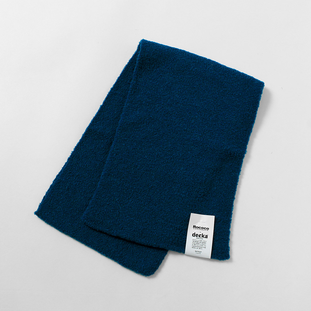 DECKA QUALITY SOCKS（デカ） 別注 アルパカ ニットスカーフ / メンズ マフラー 差し込みマフラー SHOWATABE | decka Quality socks | 05