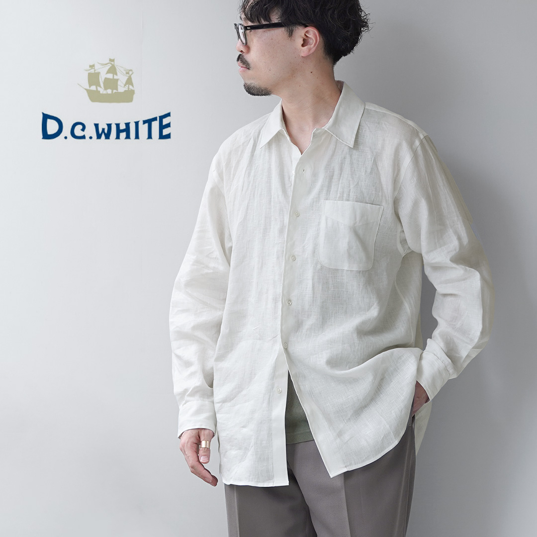 D.C.WHITE（ディーシーホワイト） ニューポート リネン レギュラーカラーシャツ / 長袖 メンズ | D.C.WHITE