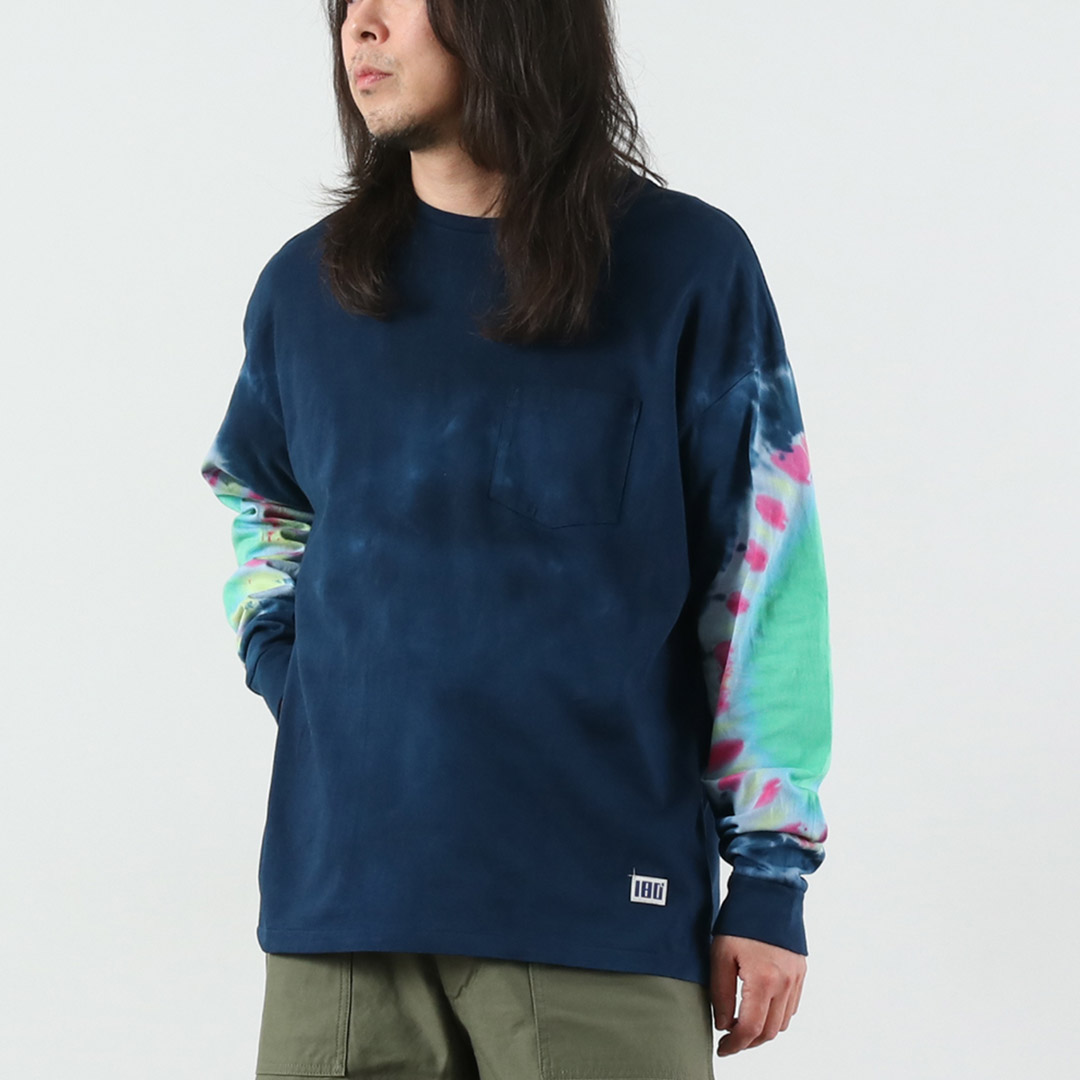 ILL ONE EIGHTY（イルワンエイティー） カラー別注 タイダイ ロングスリーブTシャツ 日本製 / 長袖 メンズ ロンT |  | 01