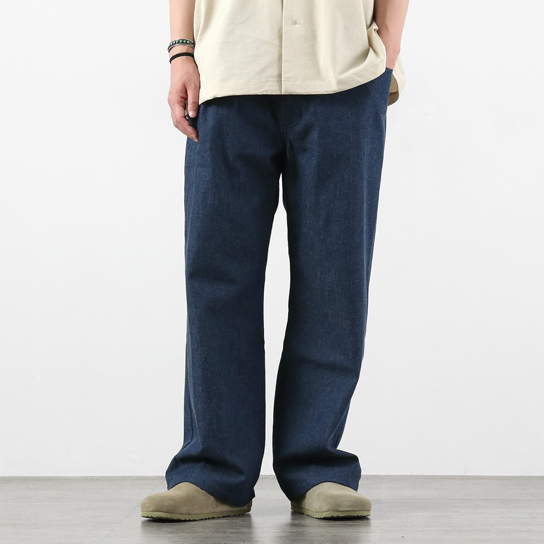 BASISBROEK（バージスブルック） アルビオン 8ozデニム セミワイドイージーパンツ 日本製 / メンズ ライトオンス ウエストゴム |  | 02