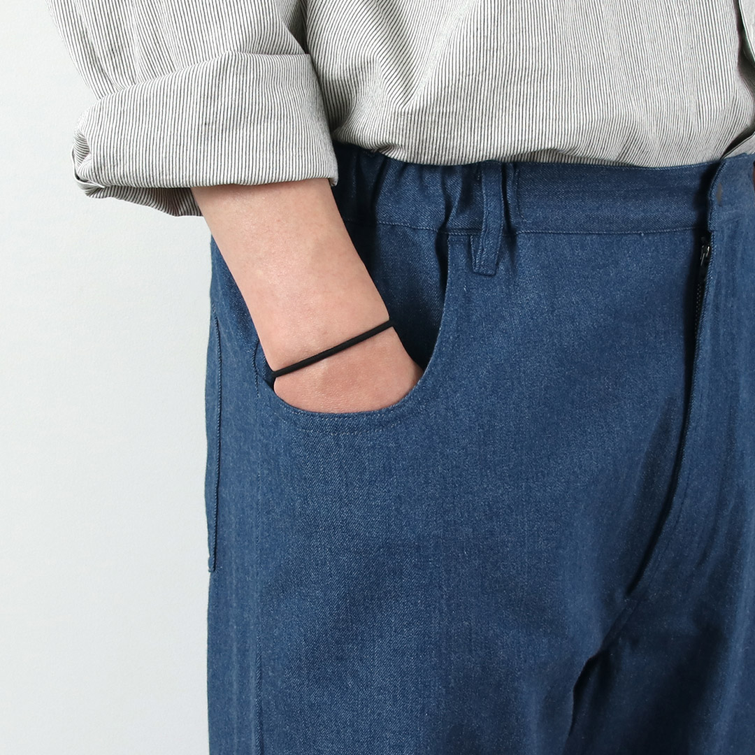 BASISBROEK（バージスブルック） アルビオン 8ozデニム セミワイドイージーパンツ 日本製 / メンズ ライトオンス ウエストゴム |  | 14