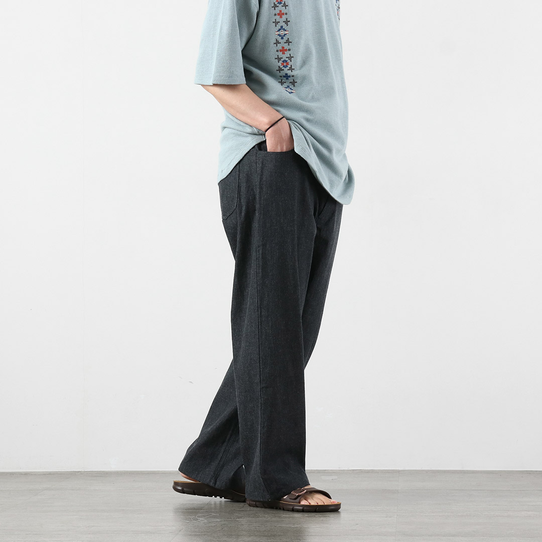 BASISBROEK（バージスブルック） アルビオン 8ozデニム セミワイドイージーパンツ 日本製 / メンズ ライトオンス ウエストゴム |  | 17