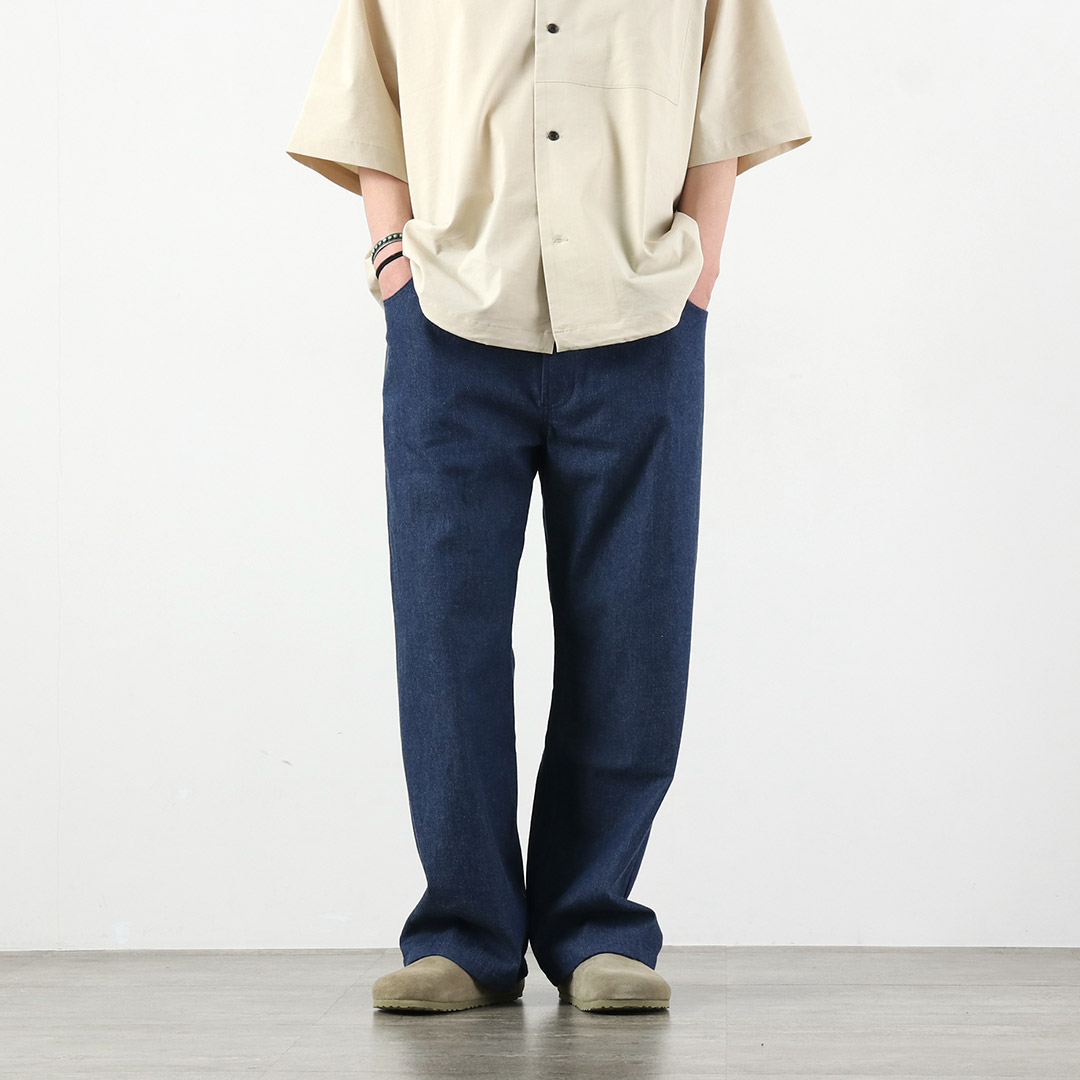 BASISBROEK（バージスブルック） アルビオン 8ozデニム セミワイドイージーパンツ 日本製 / メンズ ライトオンス ウエストゴム |  | 18