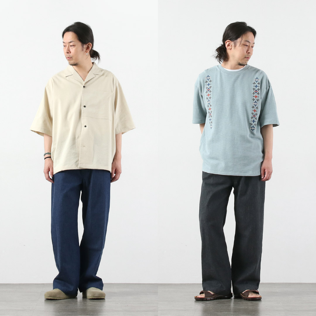 BASISBROEK（バージスブルック） アルビオン 8ozデニム セミワイドイージーパンツ 日本製 / メンズ ライトオンス ウエストゴム |  | 07