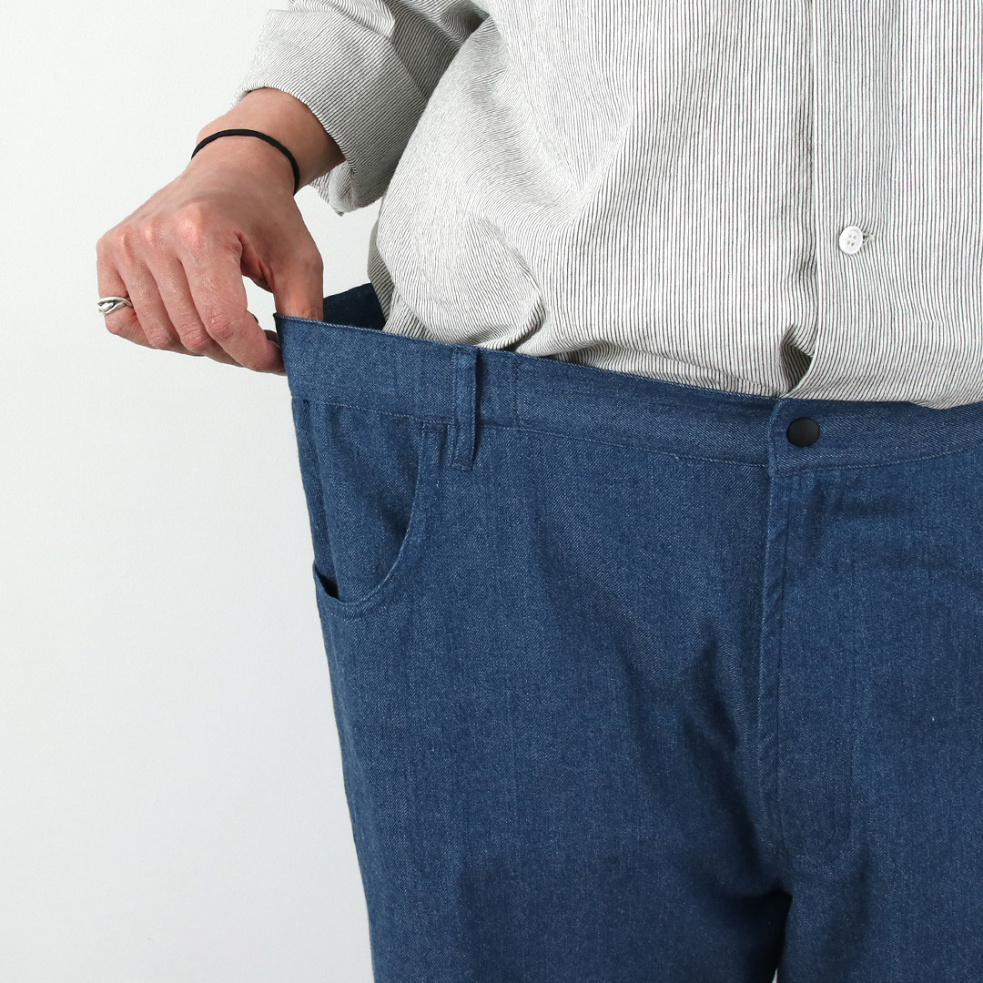 BASISBROEK（バージスブルック） アルビオン 8ozデニム セミワイドイージーパンツ 日本製 / メンズ ライトオンス ウエストゴム |  | 12