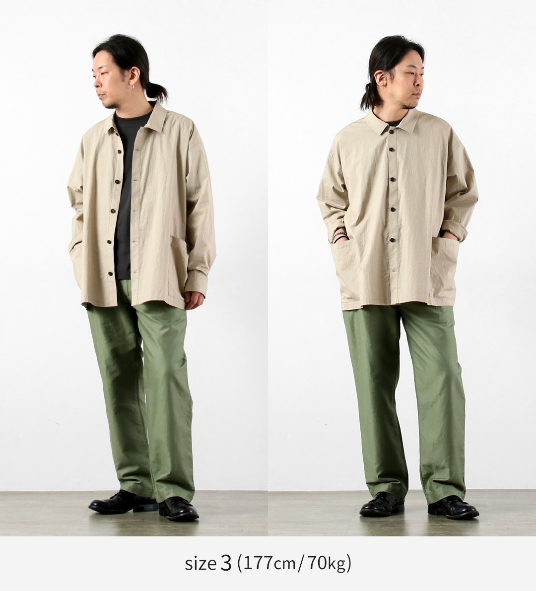 BASISBROEK（バージスブルック） オルガン コットンリネン シャツジャケット 日本製 / メンズ |  | 05