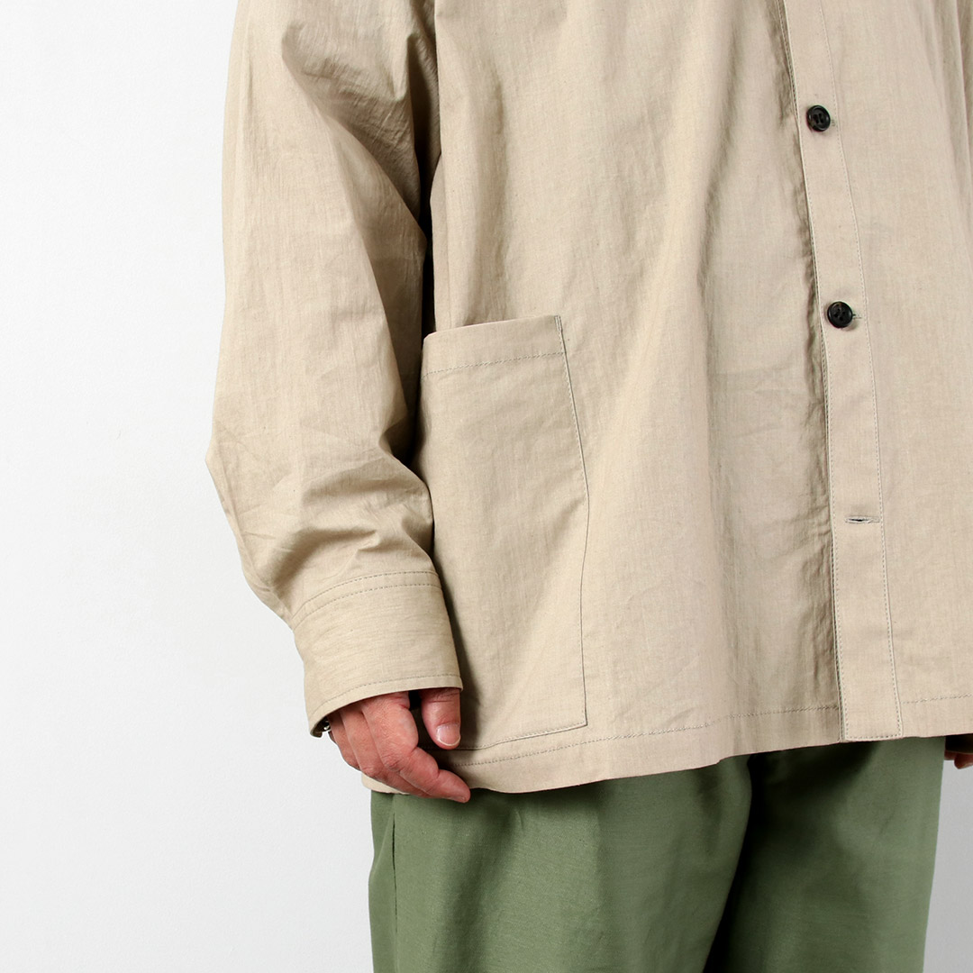 BASISBROEK（バージスブルック） オルガン コットンリネン シャツジャケット 日本製 / メンズ |  | 09