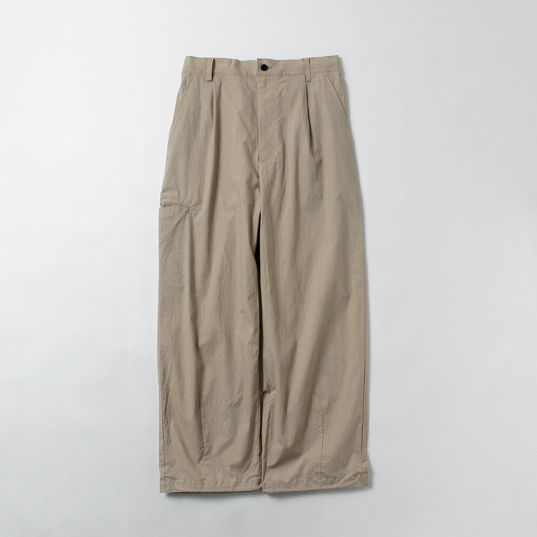 BASISBROEK（バージスブルック） ウィスケン コットンリネン タックパンツ 日本製 / メンズ イージーパンツ | BASISBROEK | 04