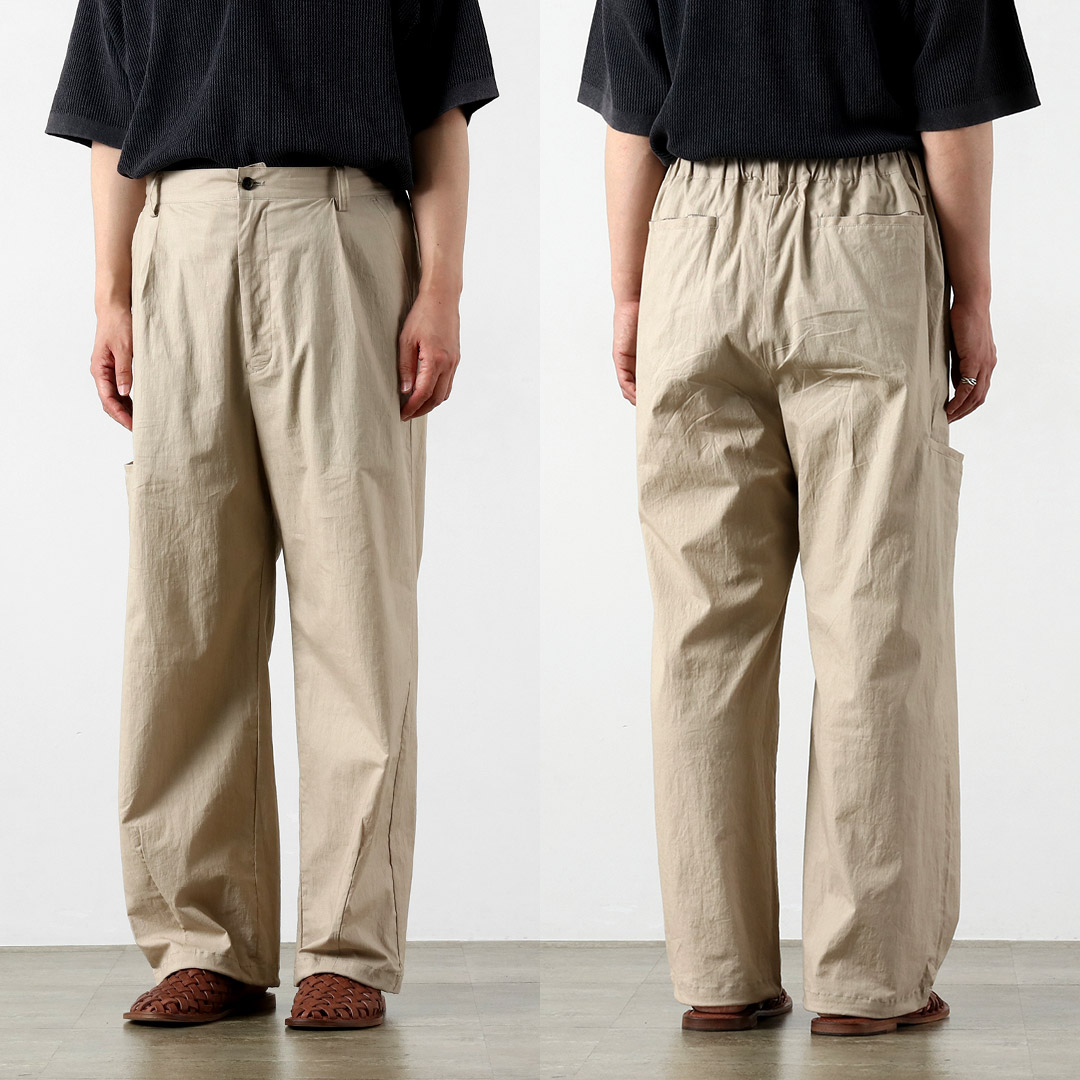 BASISBROEK（バージスブルック） ウィスケン コットンリネン タックパンツ 日本製 / メンズ イージーパンツ | BASISBROEK | 13