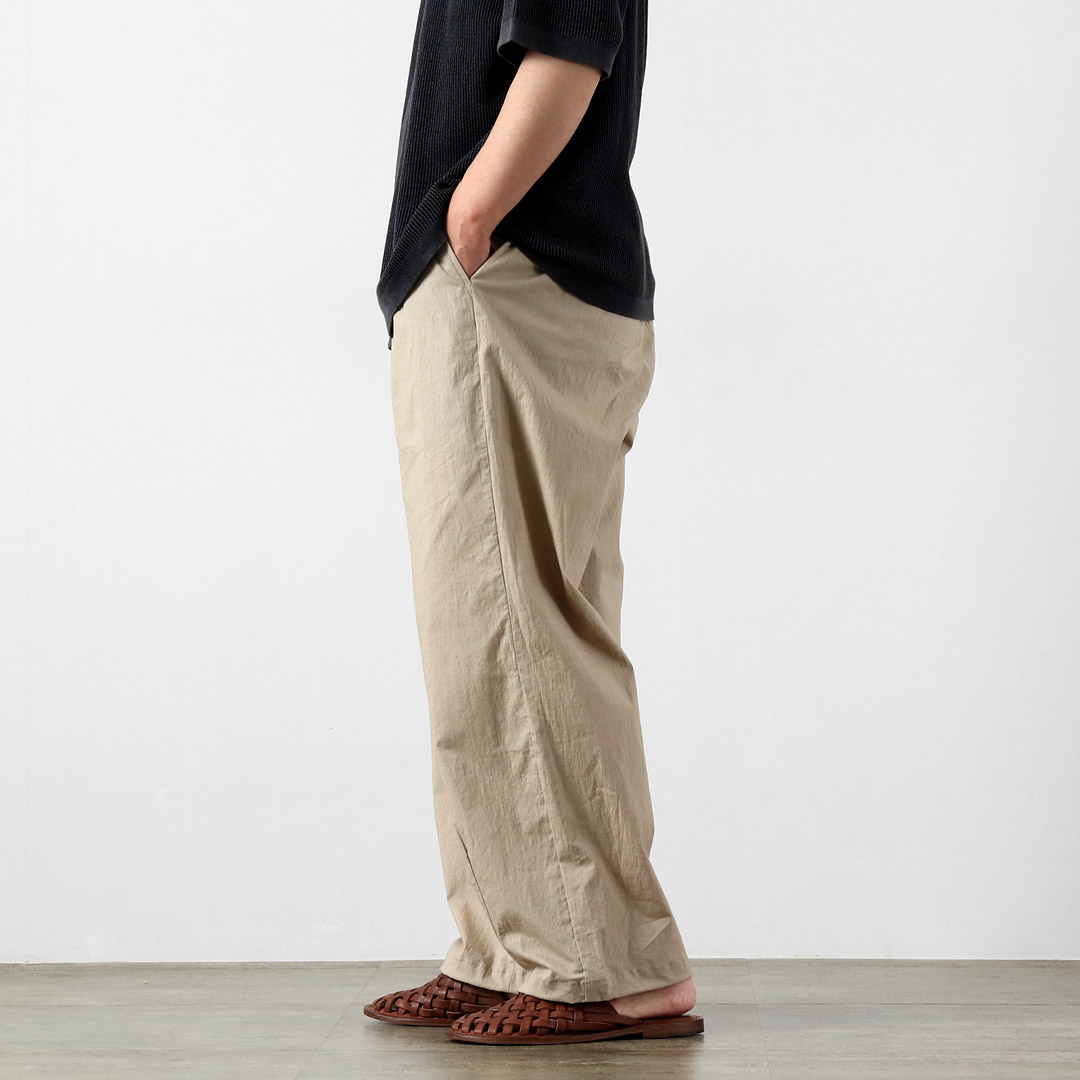 BASISBROEK（バージスブルック） ウィスケン コットンリネン タックパンツ 日本製 / メンズ イージーパンツ | BASISBROEK | 14