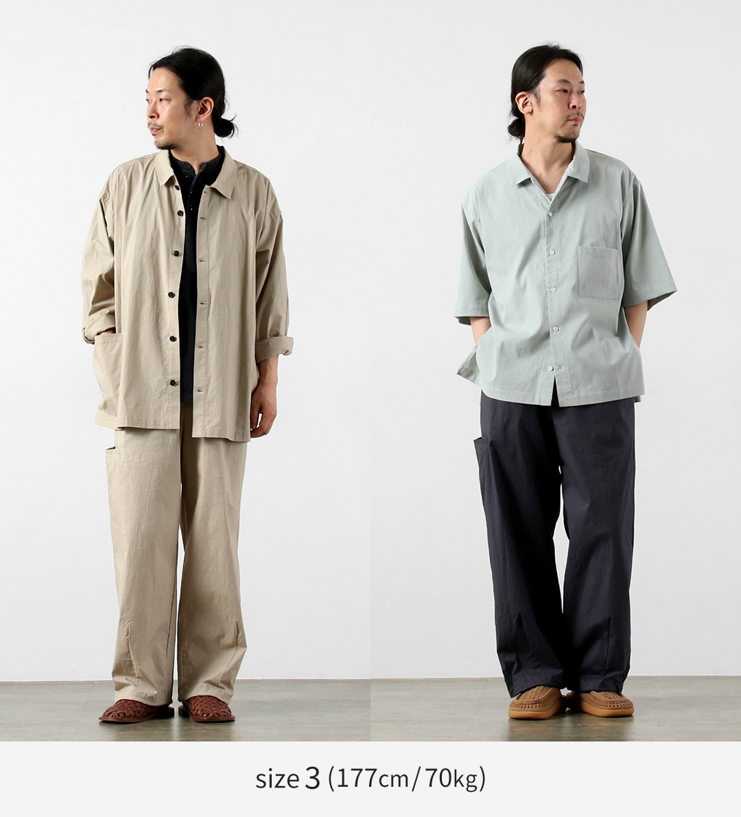 BASISBROEK（バージスブルック） ウィスケン コットンリネン タックパンツ 日本製 / メンズ イージーパンツ | BASISBROEK | 06