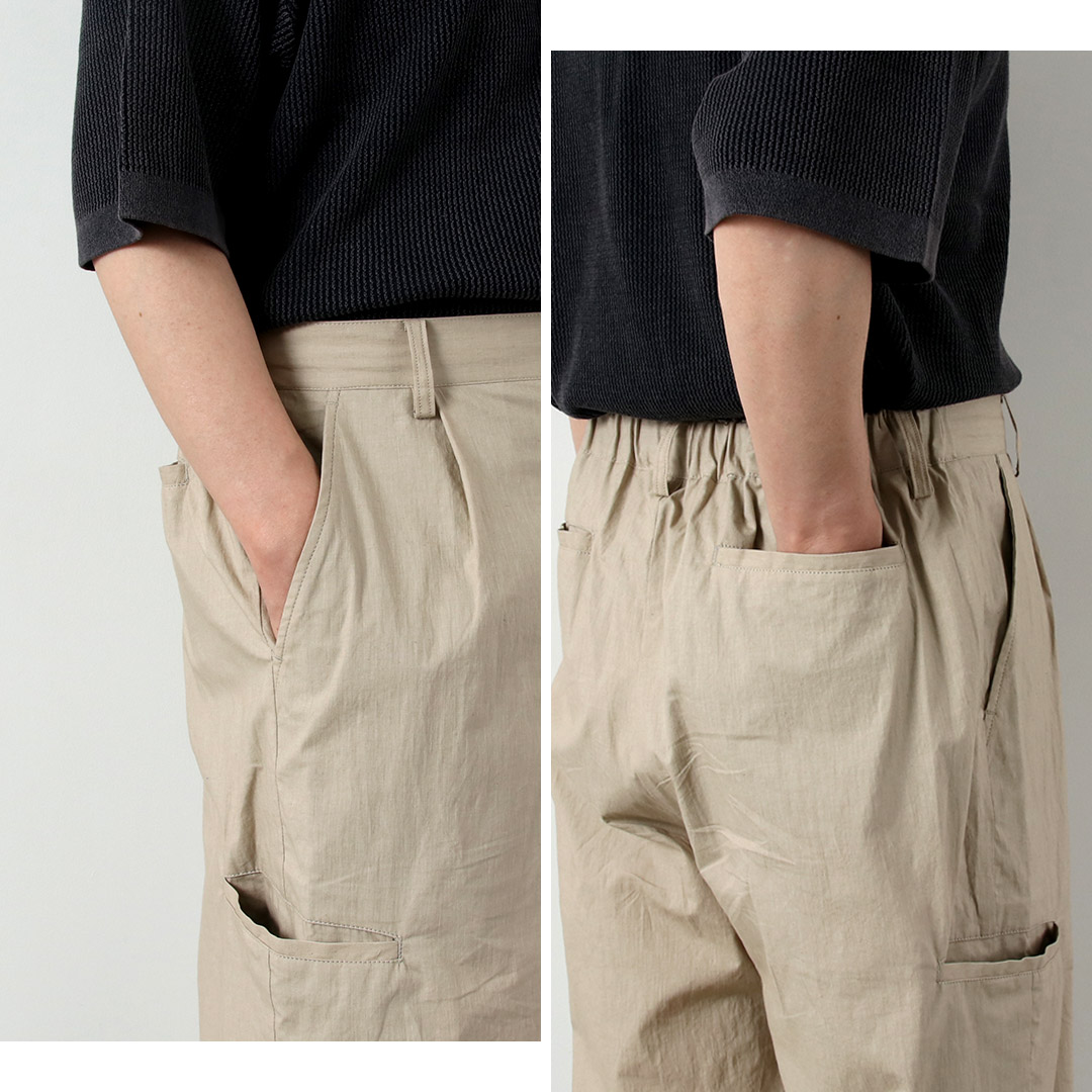 BASISBROEK（バージスブルック） ウィスケン コットンリネン タックパンツ 日本製 / メンズ イージーパンツ | BASISBROEK | 10