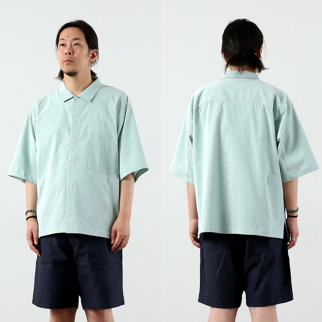 BASISBROEK（バージスブルック） プッテン シアサッカー サイドジップ 半袖シャツ 日本製 / メンズ |  | 13