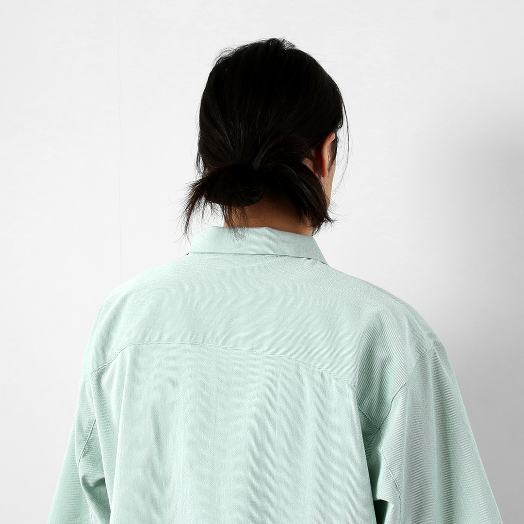 BASISBROEK（バージスブルック） プッテン シアサッカー サイドジップ 半袖シャツ 日本製 / メンズ |  | 09