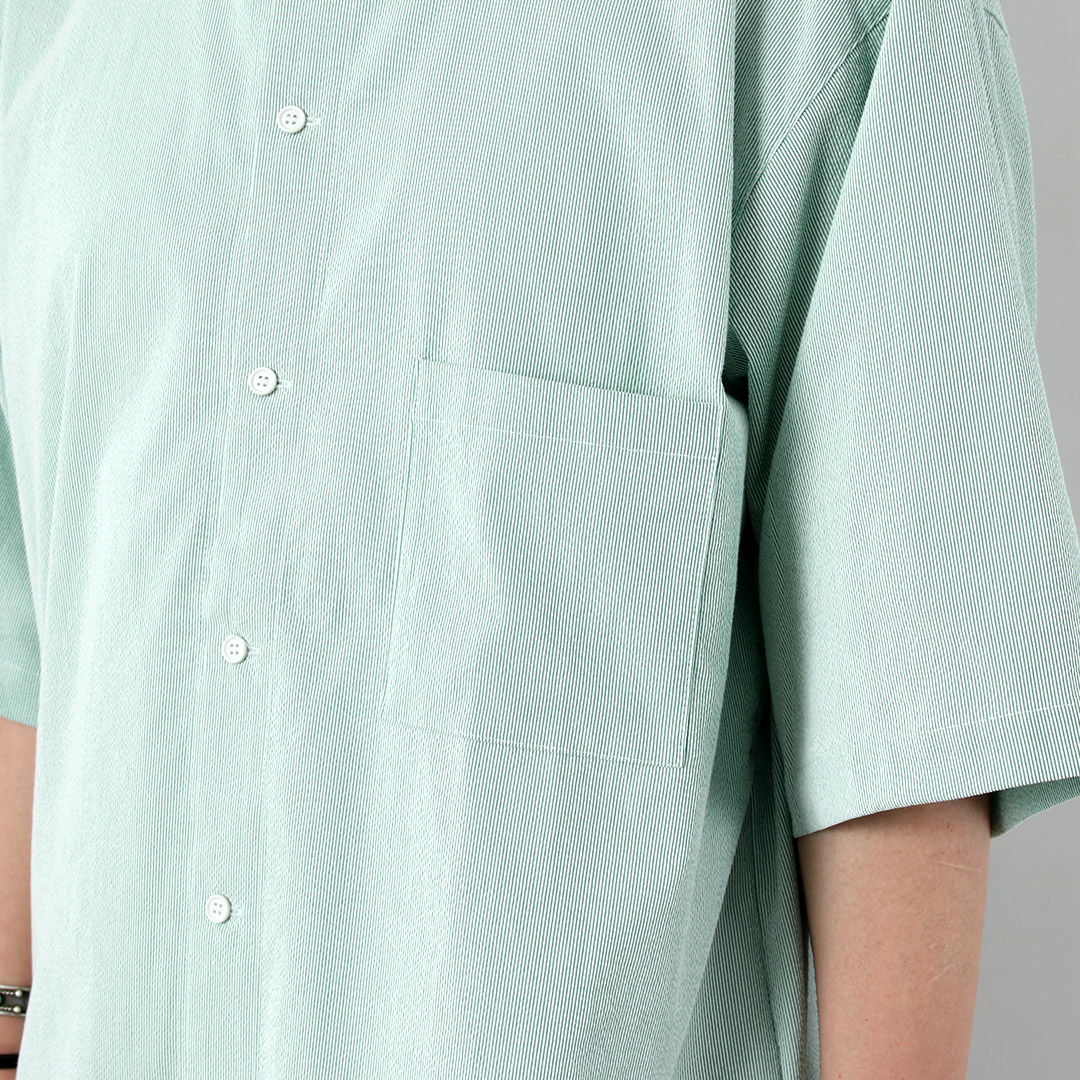 BASISBROEK（バージスブルック） プッテン シアサッカー サイドジップ 半袖シャツ 日本製 / メンズ |  | 10