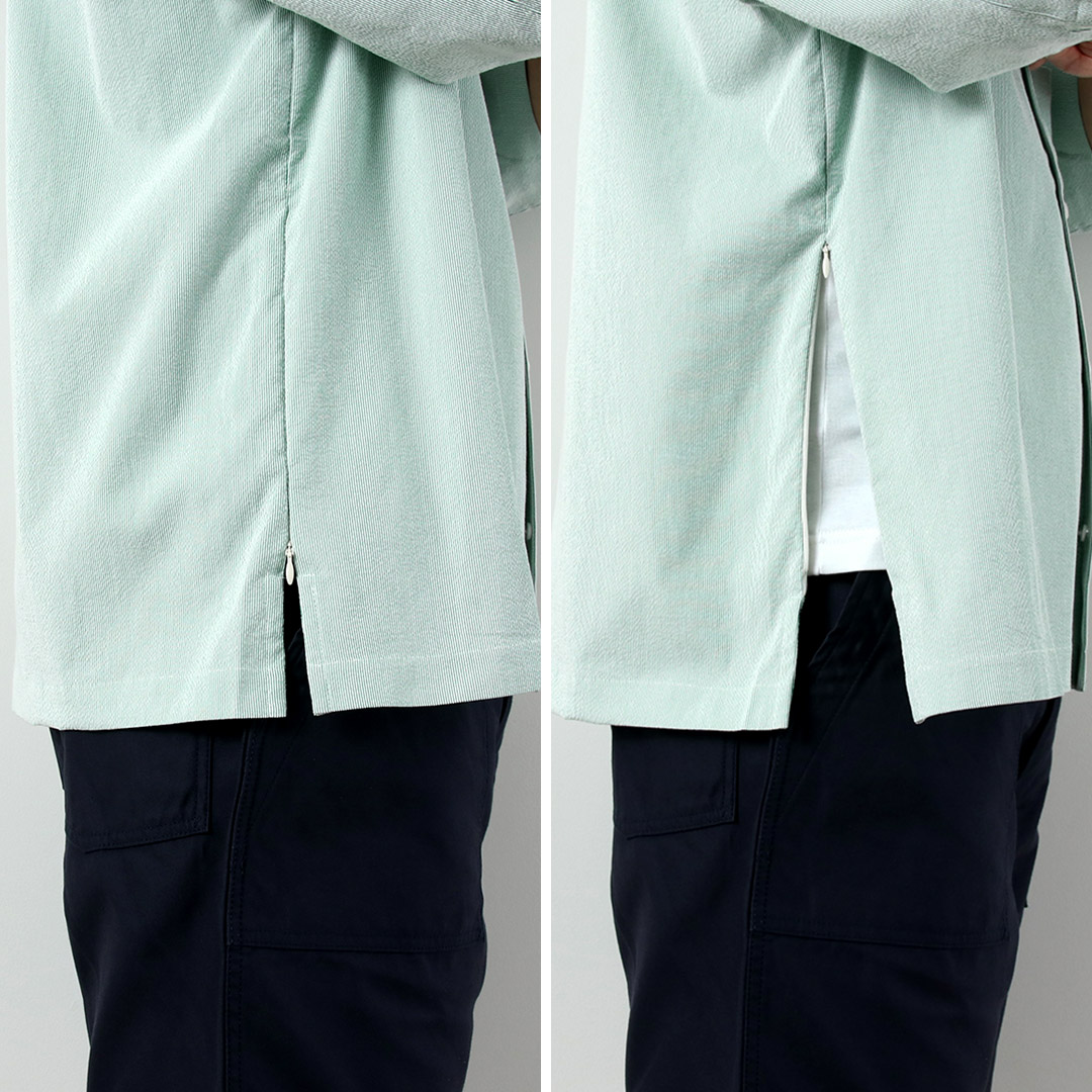 BASISBROEK（バージスブルック） プッテン シアサッカー サイドジップ 半袖シャツ 日本製 / メンズ |  | 11