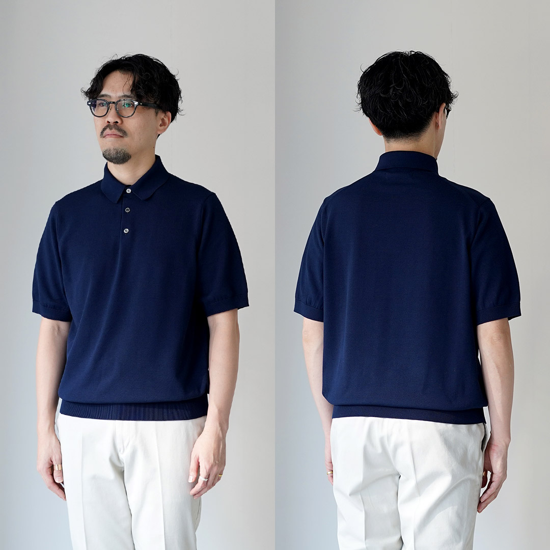 RINASCENTE（リナシェンテ） 別注 12G天竺 ハイブリッド ウォッシャブル ポロシャツ 日本製 / メンズ 半袖 ニット |  | 17