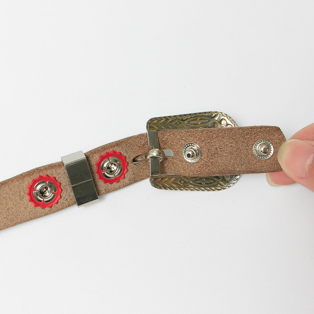 Button Works（ボタンワークス） 別注 N＆J ウェスタンベルト ナロー