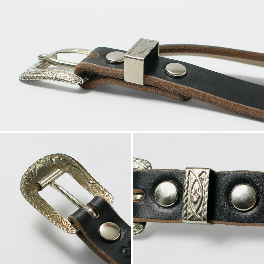 Button Works（ボタンワークス） 別注 N＆J ウェスタンベルト ナロー