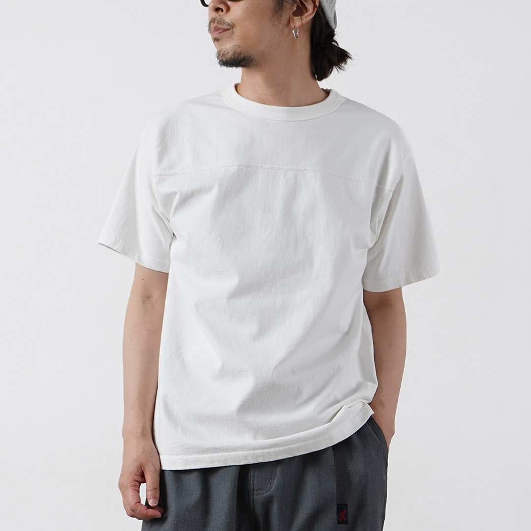 BARNS（バーンズ） 小寸 ショートスリーブ フットボールTシャツ 日本製 / メンズ | BARNS OUTFITTERS | 01