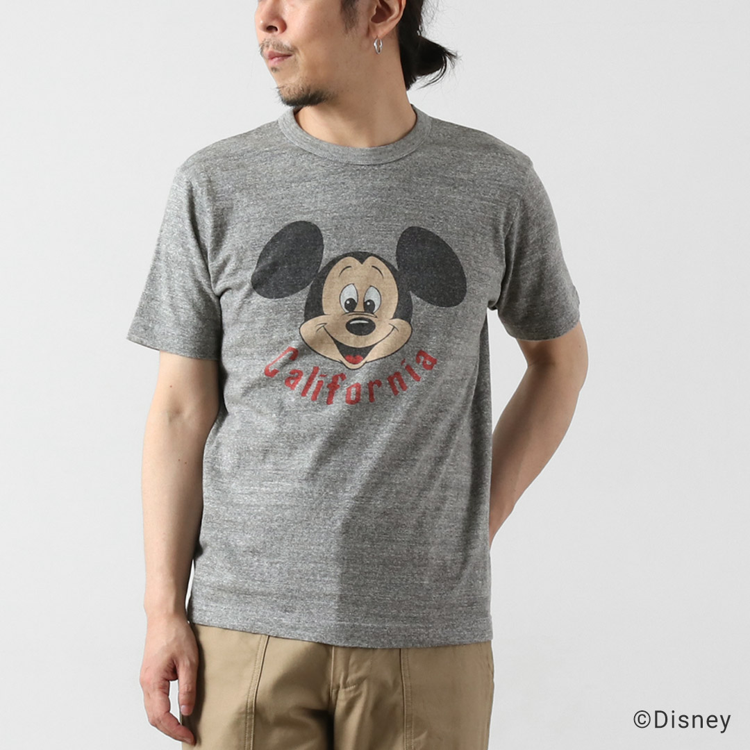 BARNS OUTFITTERS（バーンズ アウトフィッターズ） 吊編み ミッキー Tシャツ 日本製 / メンズ 半袖 | BARNS OUTFITTERS | 02