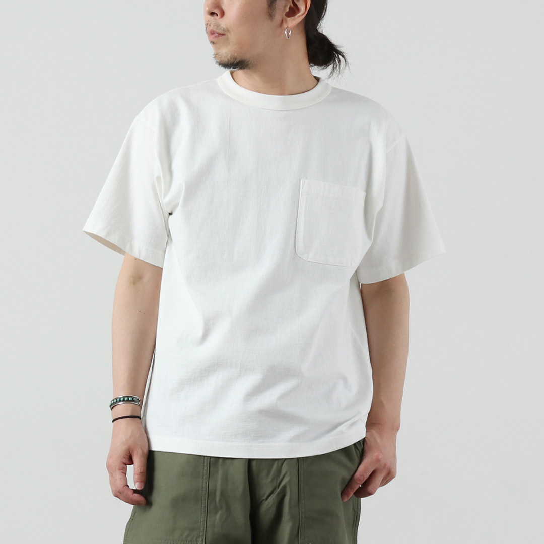 FILMELANGE（フィルメランジェ） オールデン エアスピン天竺 ポケットTシャツ 日本製 / メンズ 半袖 | FilMelange | 01