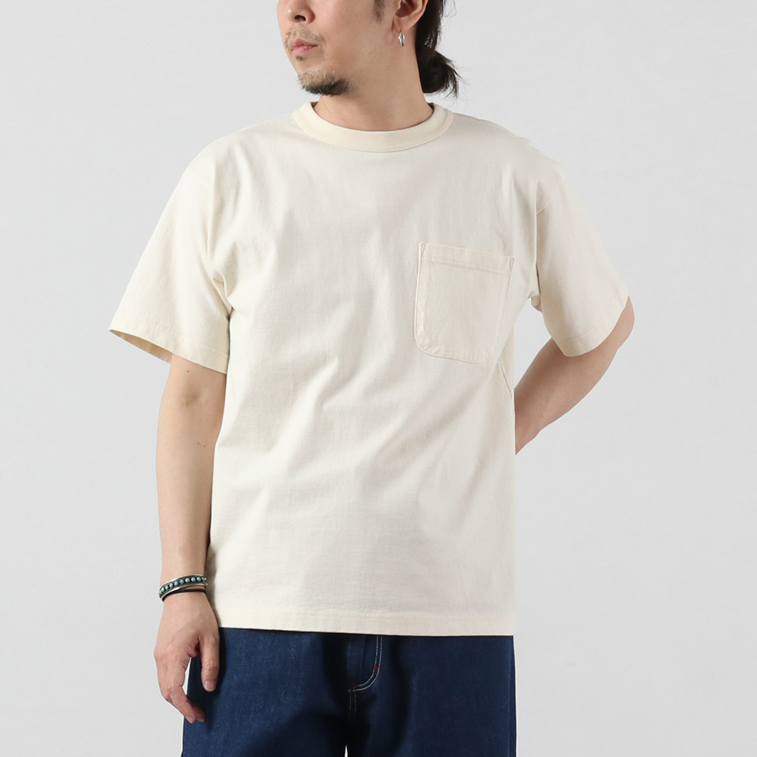 FILMELANGE（フィルメランジェ） オールデン エアスピン天竺 ポケットTシャツ 日本製 / メンズ 半袖 | FilMelange | 02