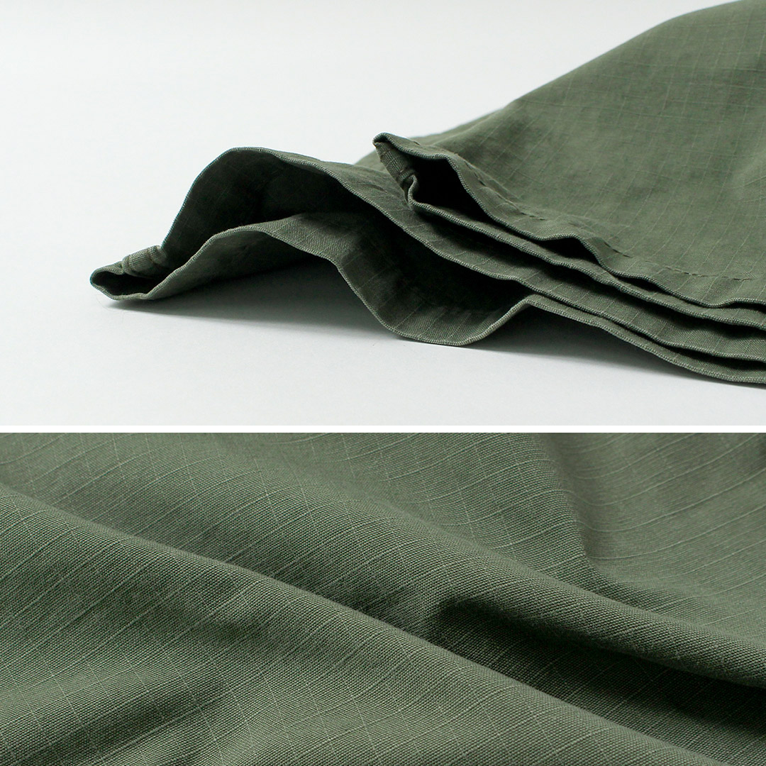 Blue refabric（ブルーリファブリック） ワイドベイカーパンツ リップストップ 日本製 / メンズ ベーカーパンツファティーグパンツ 硫化染め |  | 05