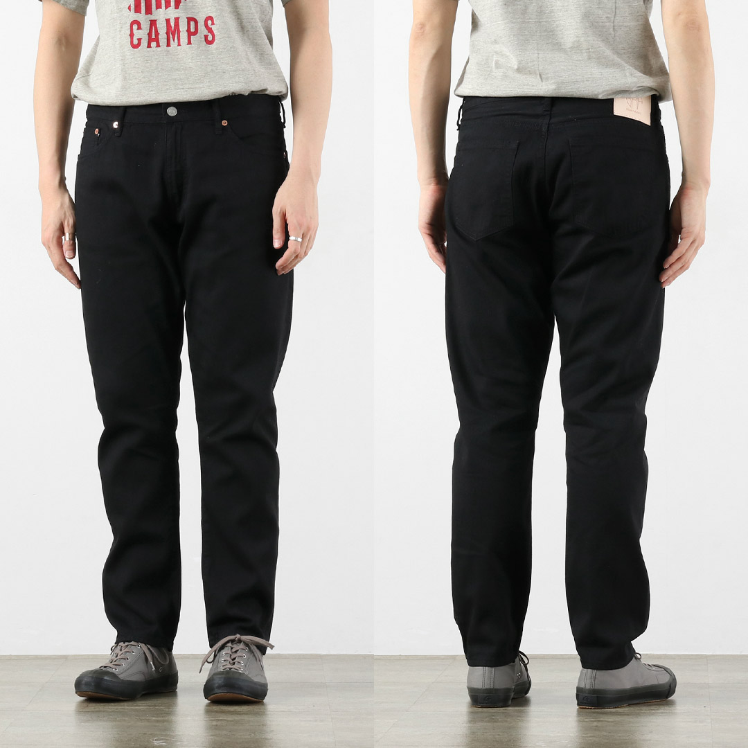 Blue refabric（ブルーリファブリック） 8oz セミワイドテーパード 5Pブラックジーンズ 日本製 / メンズ デニム 夏デニム  デニム ジーパン | JAPAN BLUE JEANS | 11