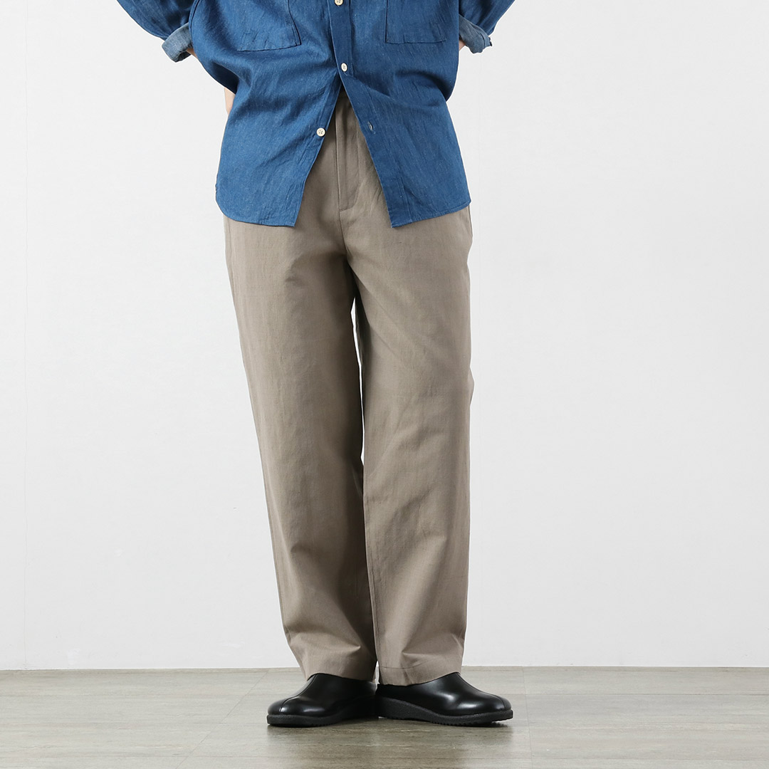 KEMA DESIGNS（ケマデザイン） スピンドル リネンイージートラウザー パンツ 日本製 / メンズ 麻 | kema designs | 01