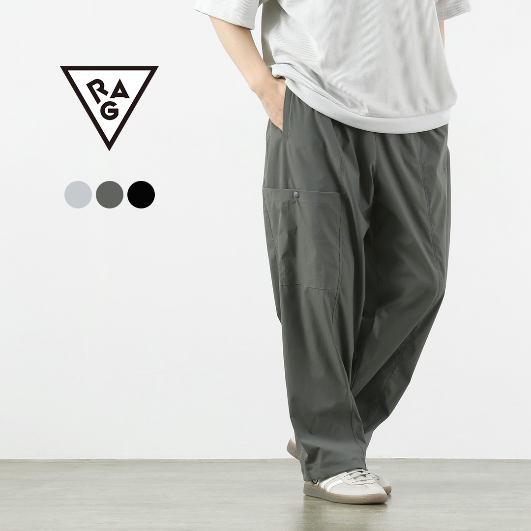 RAG（ラグ） ソフトシェル テック トラックパンツ 日本製 / メンズ ウエストゴム 総ゴム | RAG