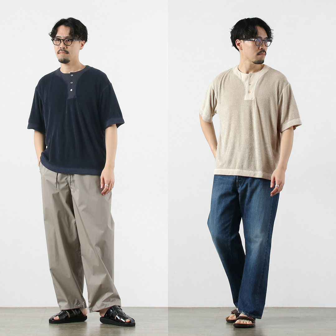 KEMA DESIGNS(ケマデザインズ) リネンパイル オフセット ヘンリーネックTシャツ 日本製 / メンズ 半袖 関連画像4