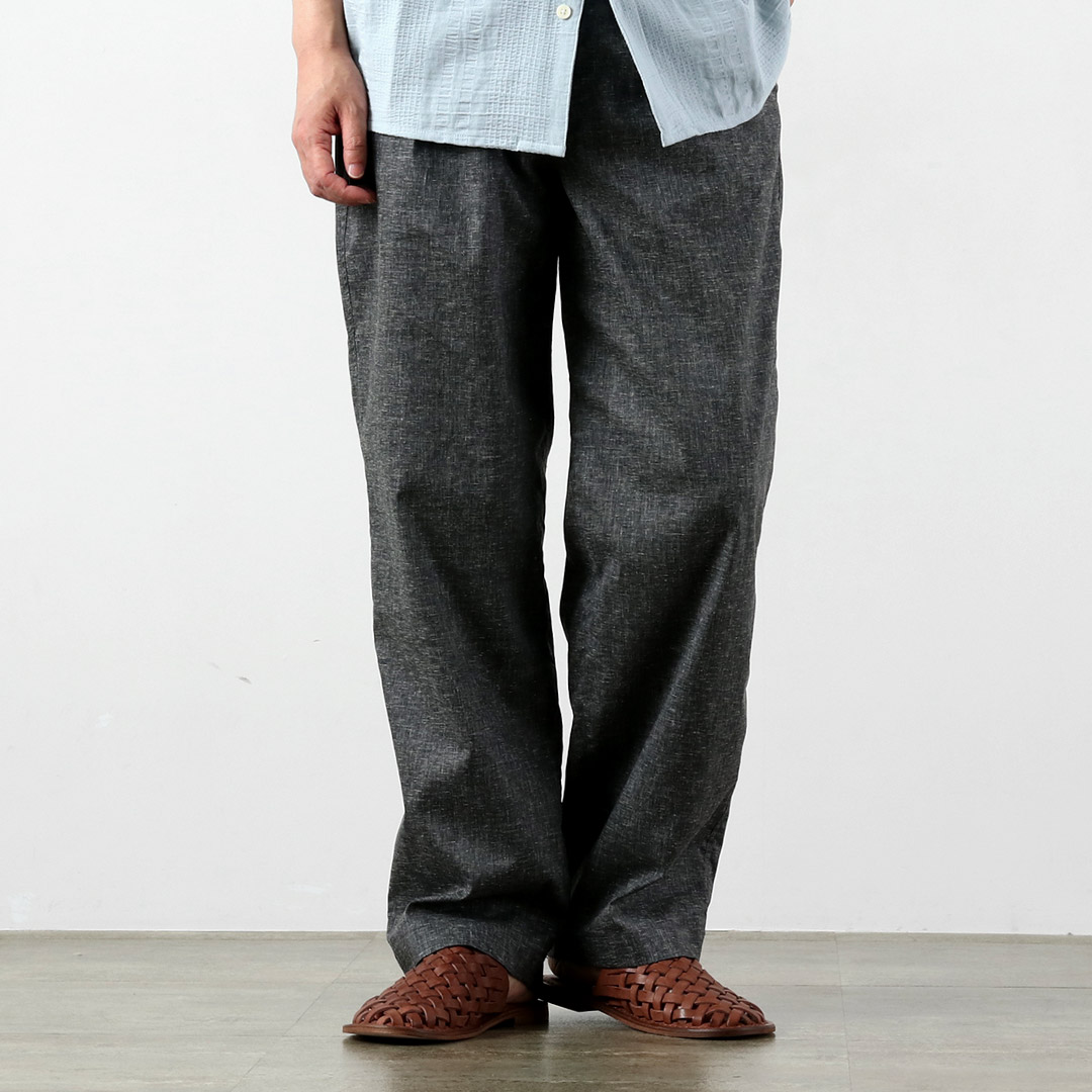 KEMA DESIGNS（ケマデザインズ） タック レイジーパンツ 日本製 / メンズ 麻 イージーパンツ スラックス |  | 02