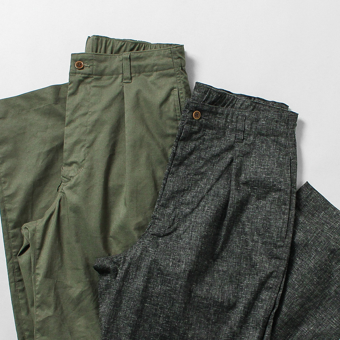 KEMA DESIGNS（ケマデザインズ） タック レイジーパンツ 日本製 / メンズ 麻 イージーパンツ スラックス |  | 08