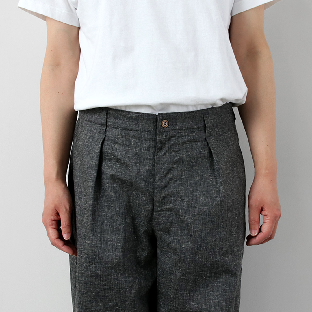 KEMA DESIGNS（ケマデザインズ） タック レイジーパンツ 日本製 / メンズ 麻 イージーパンツ スラックス |  | 09