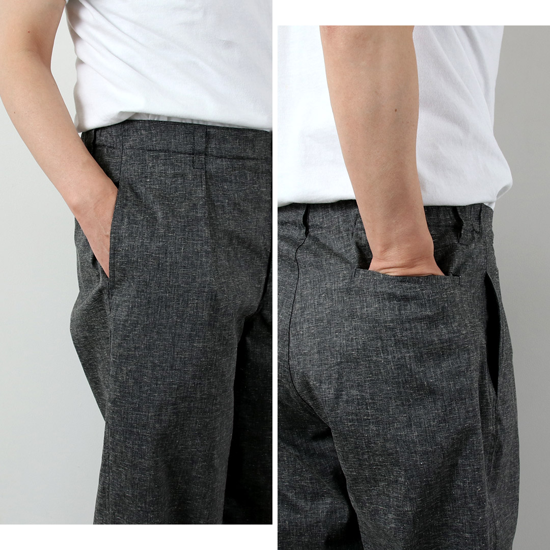 KEMA DESIGNS（ケマデザインズ） タック レイジーパンツ 日本製 / メンズ 麻 イージーパンツ スラックス |  | 11